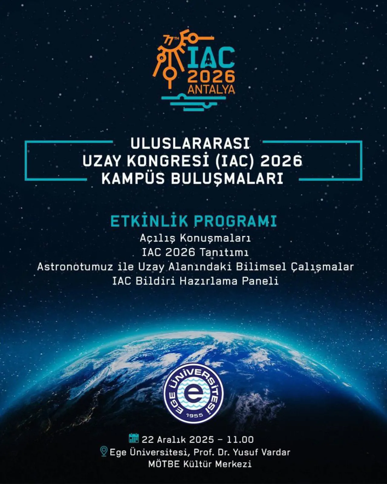 2026 Uluslararası Uzay Kongresi için Üniversite Buluşmaları Başladı