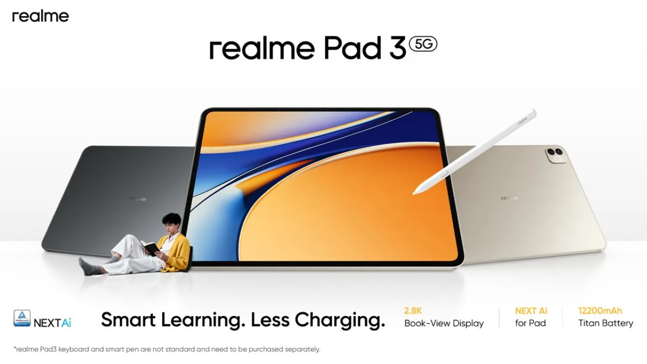 Realme, Yeni Tablet Modeli realme Pad 3'ü Tanıttı