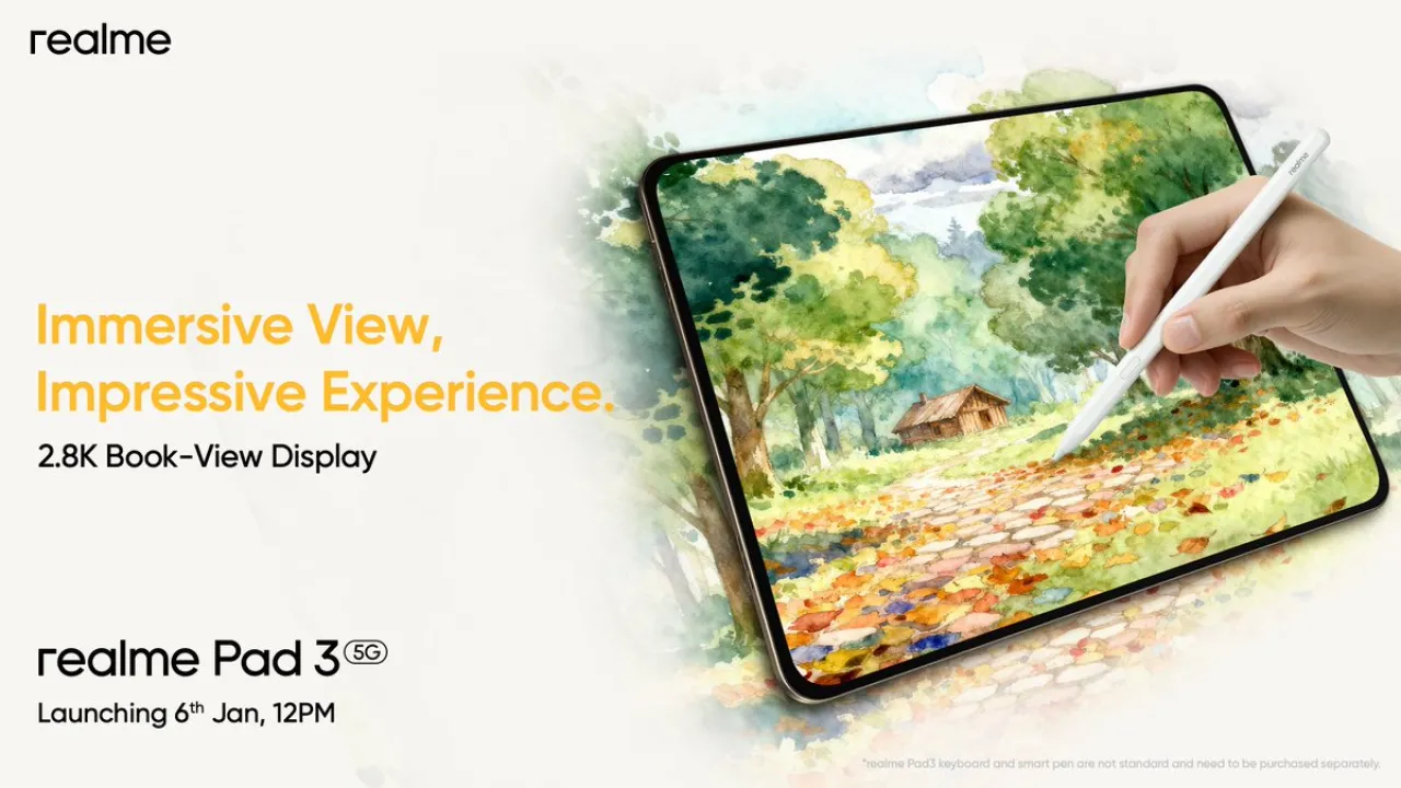 Realme Pad 3 ile Sanat ve Okuma Deneyiminiz Yeniden Şekilleniyor