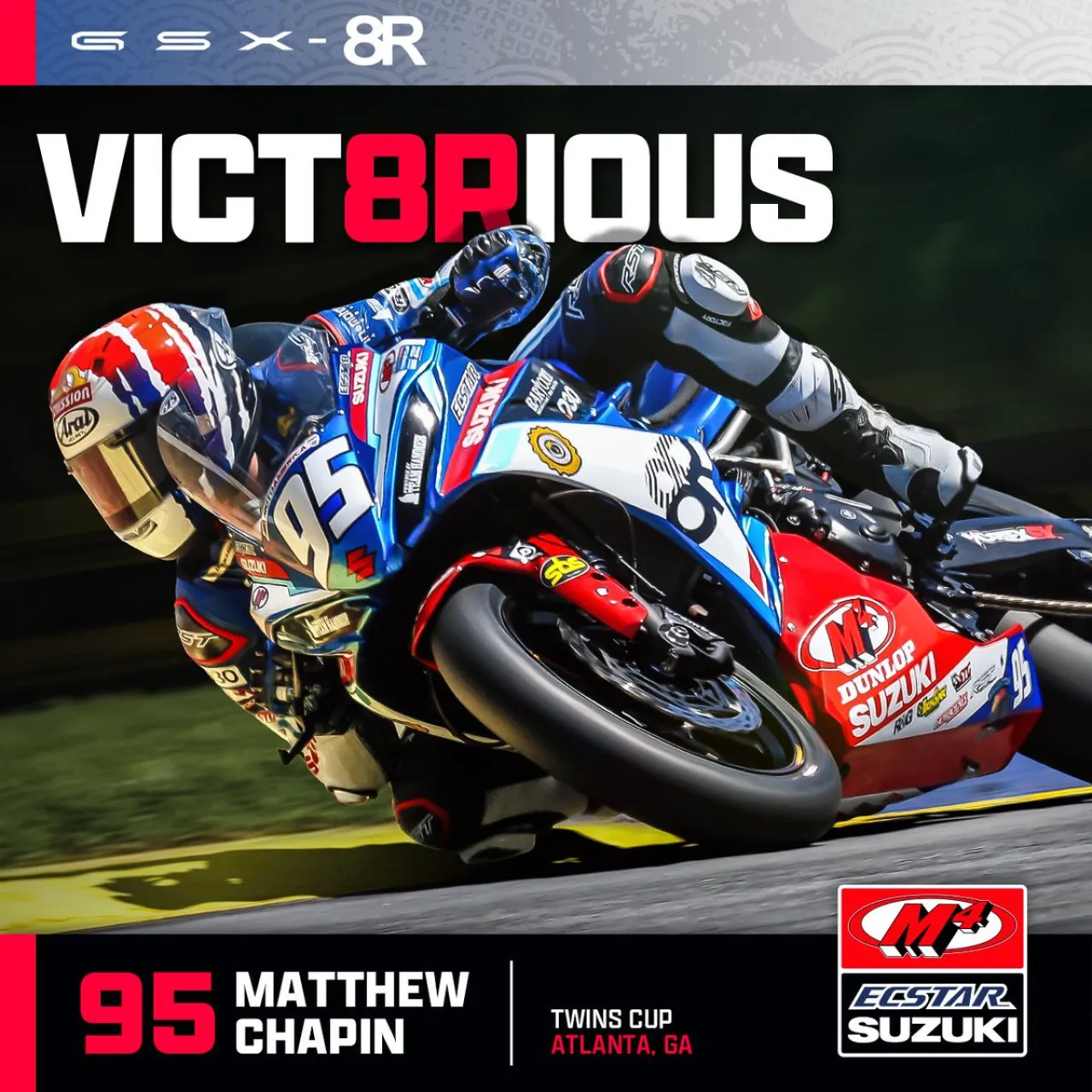 Matthew Chapin, Suzuki GSX-8R ile Twins Cup'ta Zaferini İlan Etti