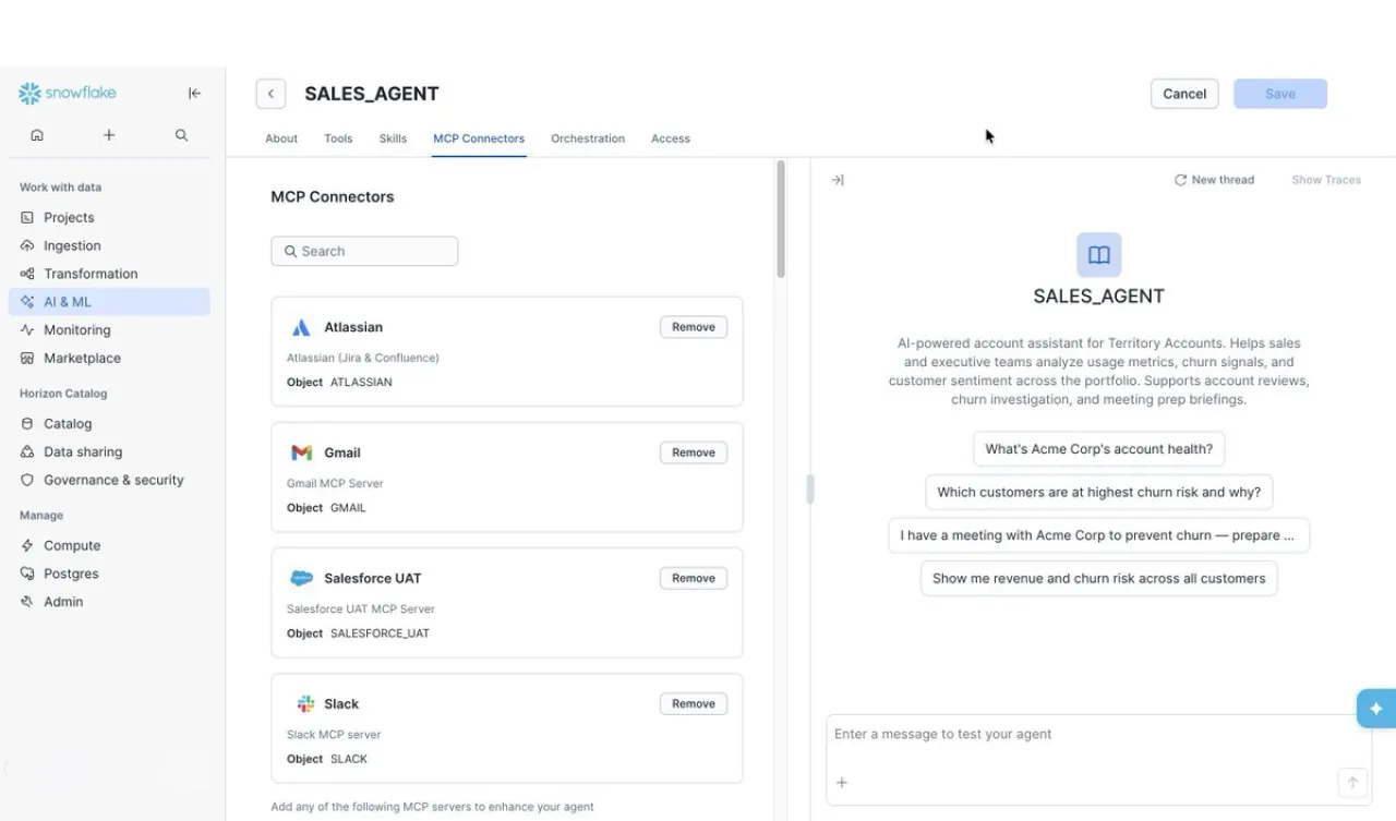 SnowflakeDB Dış Sistemlerle Entegrasyon ve Sandbox Python Özelliklerini Duyurdu
