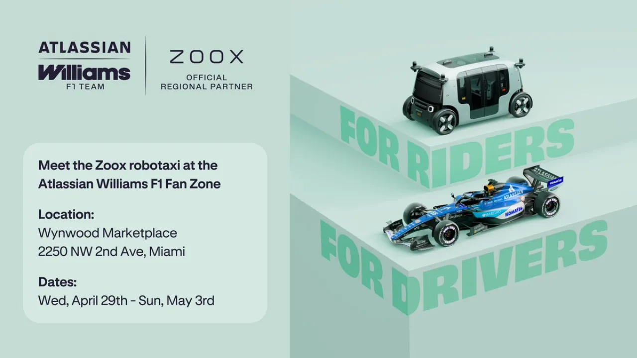 Zoox Robotaksi Miami Grand Prix'te Görücüye Çıkıyor