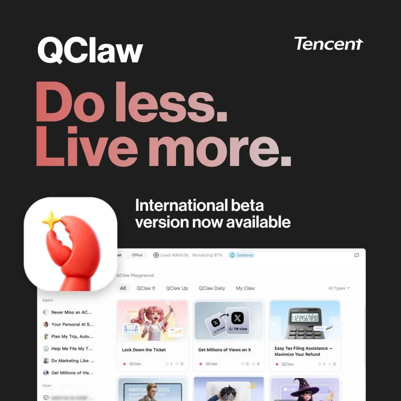 Tencent QClaw Açık Beta'da: WhatsApp ve Telegram'dan AI Ajan Çalıştırma