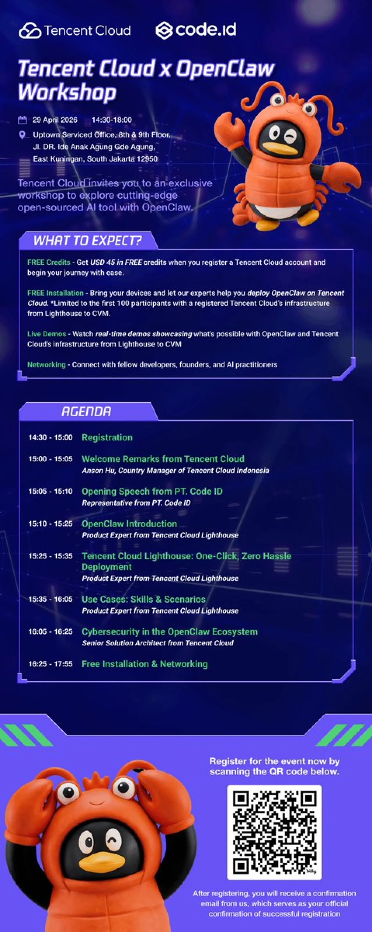 Tencent Cloud ve OpenClaw, Jakarta'da Ücretsiz Yapay Zeka Atölyesi Düzenliyor