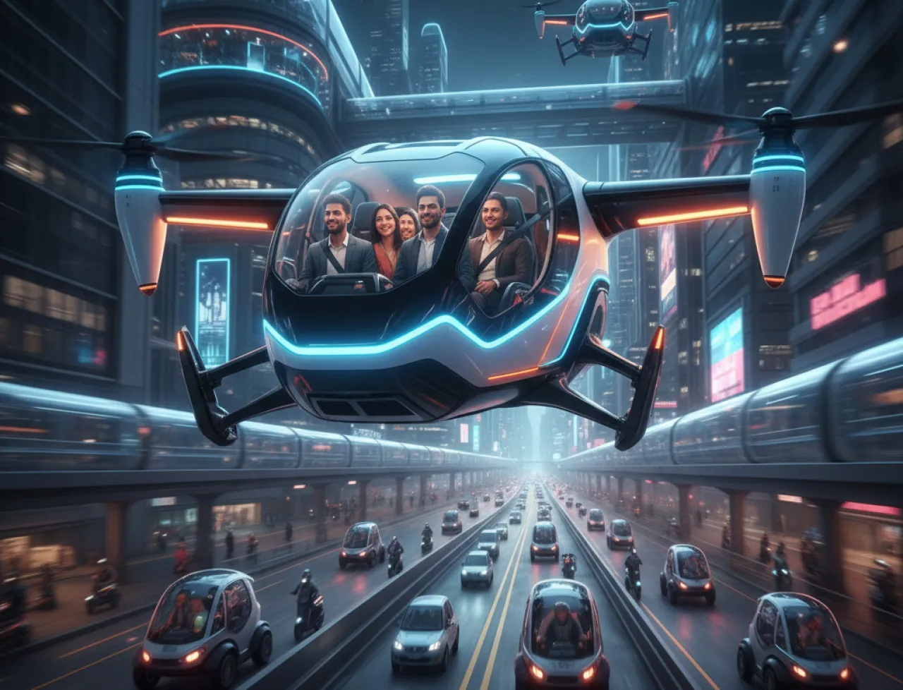 Modüler eVTOL'ler Ulaşımı Değiştiriyor: 150 km Hava, 300 km Karada Menzil